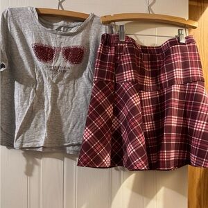 Cato Gray and Pink Kids Matching Set